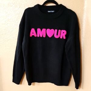 Shein Black Amour Sweater Size L